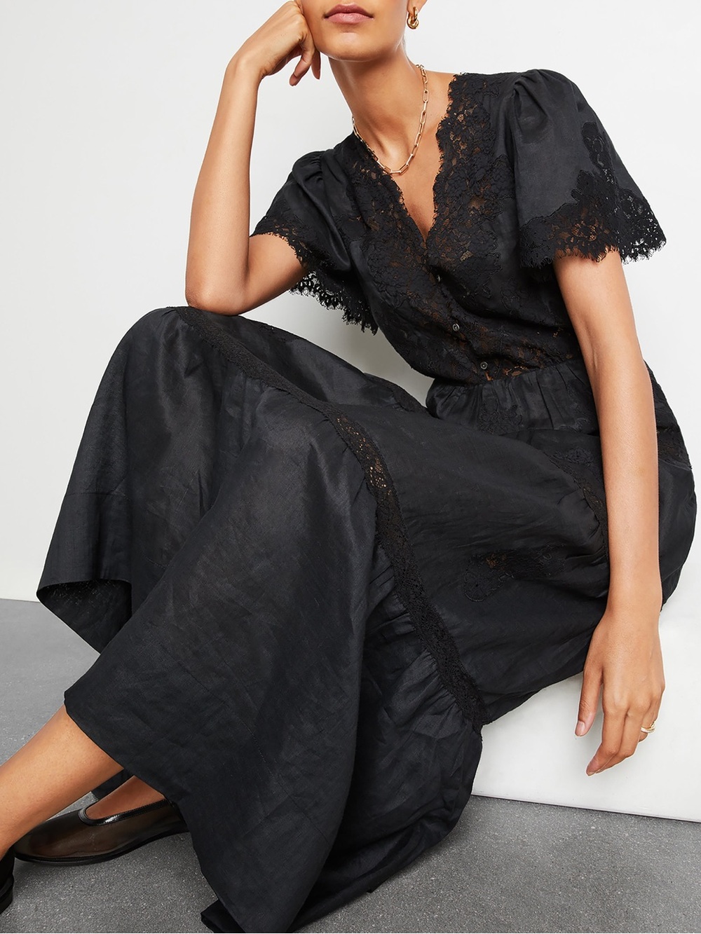 ISO Doen Graciela Dress - Black